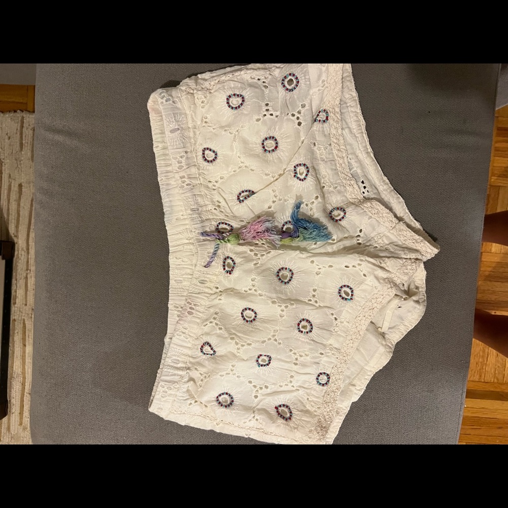 Urban outfitters Ecote embellished lace shorts